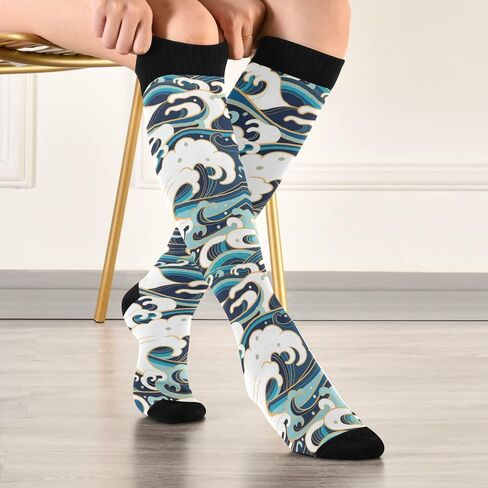 Unisex Long Casual Socks Athletic Crew Breathable Soft Socks for Women Men Running Cycling Hiking in Saudi Arabia