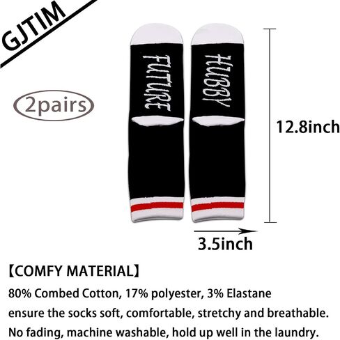 2PAIRS Future Wifey Socks Bride To Be Gift Bridal Shower Gift Woman Novelty Socks for Wife To Be in Saudi Arabia