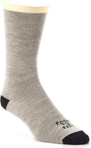 Farm to Feet Men's Arlington Ultralight Rolltop Crew Merino Wool Socks in Saudi Arabia