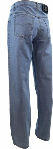 Eagle Blue Jeans - Men Basic Work Color Denim Jeans Straight Leg fit in Saudi Arabia