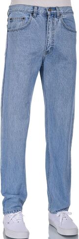 Eagle Blue Jeans - Men Basic Work Color Denim Jeans Straight Leg fit in Saudi Arabia