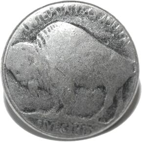 Jazzworks,LLC Replica Silver Tone Buffalo Nickel Coin Tie Pin Tack (070) in Saudi Arabia