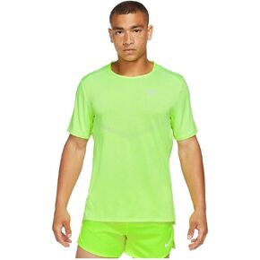 Nike Men's Dri-FIT Rise 365 Short Sleeve Running T-Shirt (Volt/Reflective Silver) Size Large in Kuwait