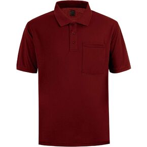 MOHEEN Men's Short Sleeve Polo Shirt Moisture Wicking Performance Dry Fit Golf Polo with Pocket in Saudi Arabia