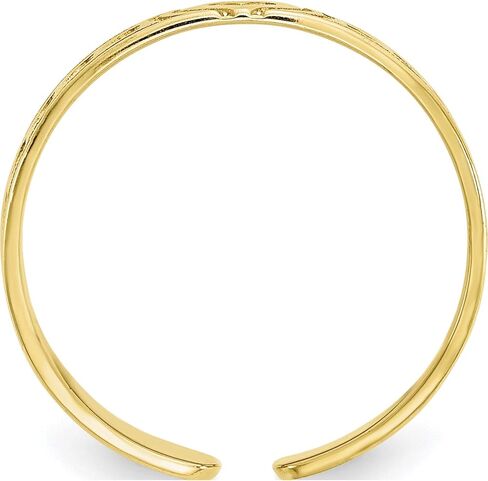 10K Yellow Gold Heart Toe Ring - Jewelry By Sweet Pea in Saudi Arabia