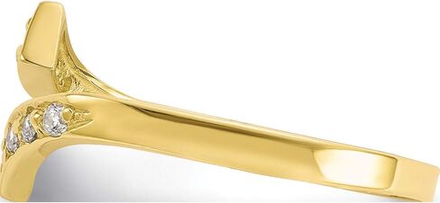 10K Yellow Gold Cz Toe Ring - Jewelry By Sweet Pea in Saudi Arabia