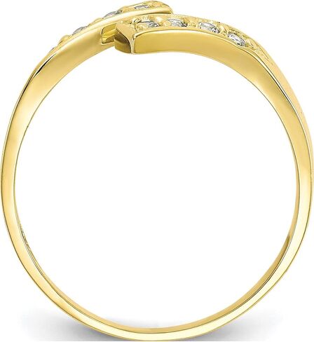 10K Yellow Gold Cz Toe Ring - Jewelry By Sweet Pea in Saudi Arabia