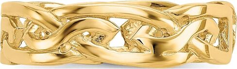 14K Yellow Gold Weave Toe Ring - Jewelry By Sweet Pea in Kuwait