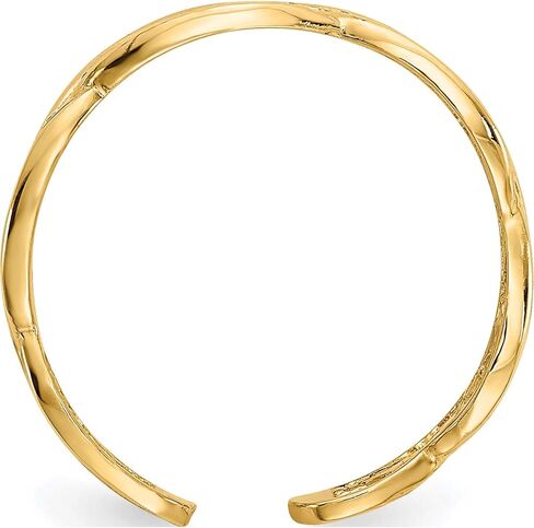 14K Yellow Gold Weave Toe Ring - Jewelry By Sweet Pea in Kuwait