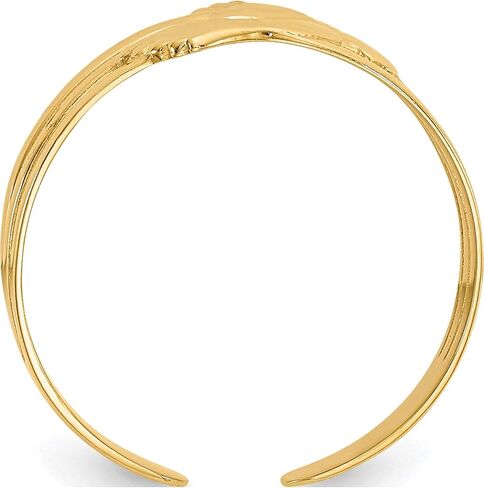 14K Yellow Gold Bare Feet Toe Ring - Jewelry By Sweet Pea in Saudi Arabia