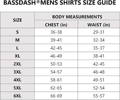 BASSDASH Men’s UPF 50+ Performance Long Sleeve T-Shirt UV Sun Protection Fishing Hiking Sports Shirts in Kuwait