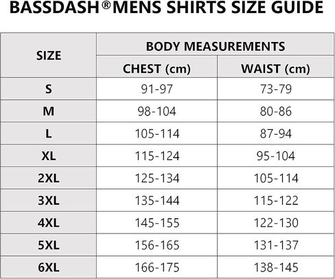 BASSDASH Men’s UPF 50+ Performance Long Sleeve T-Shirt UV Sun Protection Fishing Hiking Sports Shirts in Kuwait