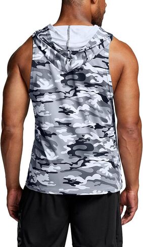 TSLA 2 Pack Men's Muscle Tank Tops, Dry Fit Sleeveless Hoodie Workout Shirts, Cut Off Athletic Gym Shirt in Saudi Arabia