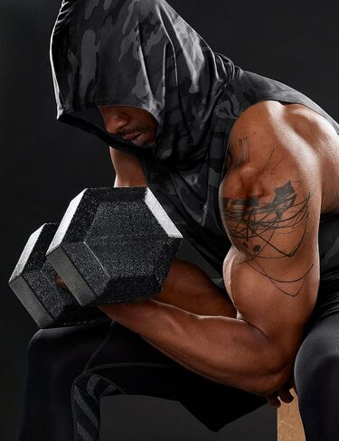 TSLA 2 Pack Men's Muscle Tank Tops, Dry Fit Sleeveless Hoodie Workout Shirts, Cut Off Athletic Gym Shirt in Saudi Arabia