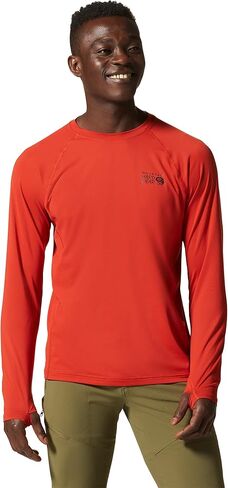 قميص رجالي من Mountain Hardwear بأكمام طويلة من Crater Lake للتنزه سيرًا على الأقدام والتخييم والمغامرات الخارجية والملابس الكاجوال in Kuwait
