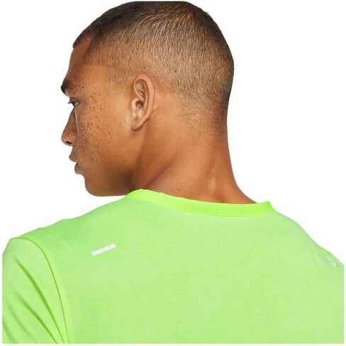 تيشيرت الجري Dri-FIT Rise 365 بأكمام قصيرة من Nike للرجال (فولت/فضي عاكس) مقاس كبير in Kuwait
