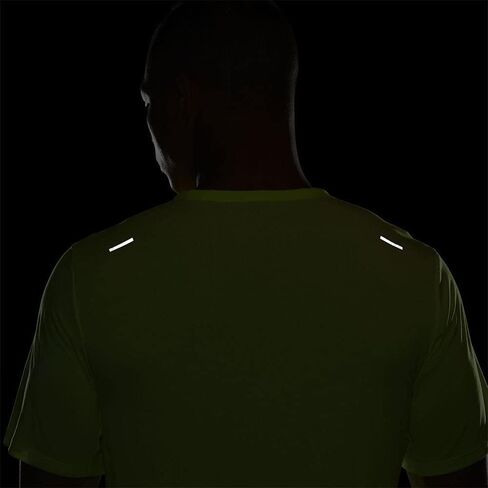 تيشيرت الجري Dri-FIT Rise 365 بأكمام قصيرة من Nike للرجال (فولت/فضي عاكس) مقاس كبير in Kuwait