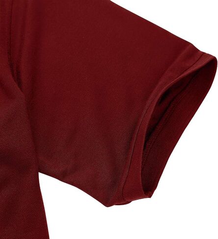 MOHEEN Men's Short Sleeve Polo Shirt Moisture Wicking Performance Dry Fit Golf Polo with Pocket in Kuwait