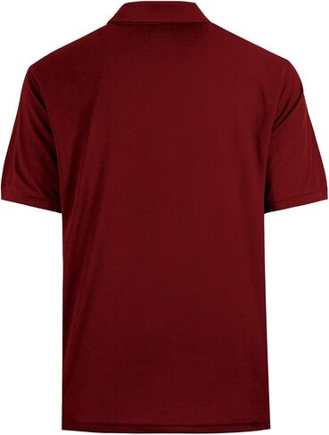 MOHEEN Men's Short Sleeve Polo Shirt Moisture Wicking Performance Dry Fit Golf Polo with Pocket in Kuwait