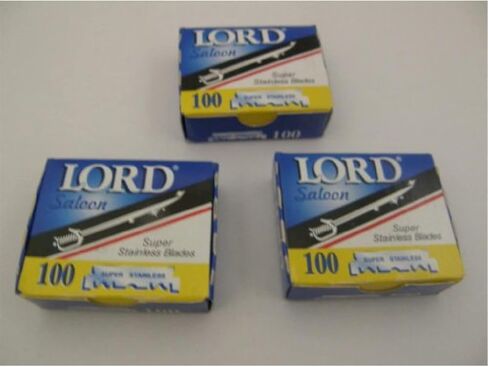 300 شفرة حلاقة من LORD ذات حافة واحدة فائقة من الفولاذ المقاوم للصدأ للحلاقة. in Saudi Arabia