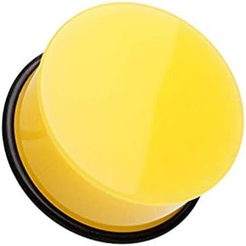 Neon Colored Acrylic Single Flared Ear Gauge Plug in Saudi Arabia