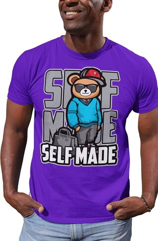 House Of Tees SELF Made - SELF Made Men's Graphic T Shirt Urban Streetwear Retro Hipster Hip-Hop Slang Fashion in Saudi Arabia