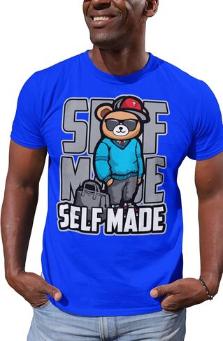 House Of Tees SELF Made - SELF Made Men's Graphic T Shirt Urban Streetwear Retro Hipster Hip-Hop Slang Fashion in Saudi Arabia