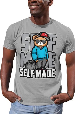 House Of Tees SELF Made - SELF Made Men's Graphic T Shirt Urban Streetwear Retro Hipster Hip-Hop Slang Fashion in Saudi Arabia