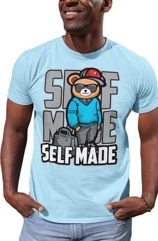 House Of Tees SELF Made - SELF Made Men's Graphic T Shirt Urban Streetwear Retro Hipster Hip-Hop Slang Fashion in Saudi Arabia