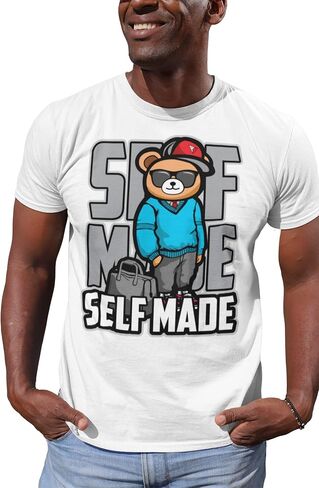 House Of Tees SELF Made - SELF Made Men's Graphic T Shirt Urban Streetwear Retro Hipster Hip-Hop Slang Fashion in Saudi Arabia