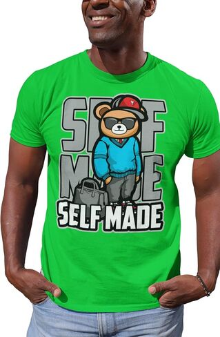 House Of Tees SELF Made - SELF Made Men's Graphic T Shirt Urban Streetwear Retro Hipster Hip-Hop Slang Fashion in Saudi Arabia