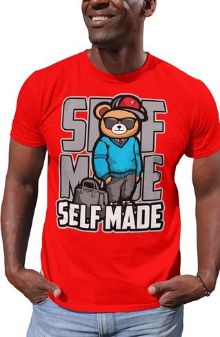 House Of Tees SELF Made - SELF Made Men's Graphic T Shirt Urban Streetwear Retro Hipster Hip-Hop Slang Fashion in Saudi Arabia