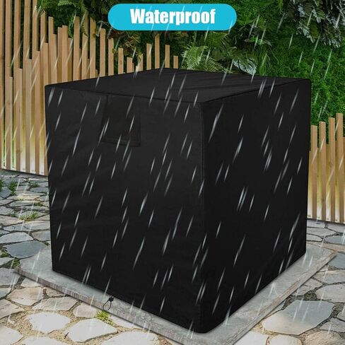 Dolity Central Air Conditioner Cover, Durable Waterproof Breathable, Central AC Unit Covers for Outdoor Protection - 30x30x32inch in Saudi Arabia