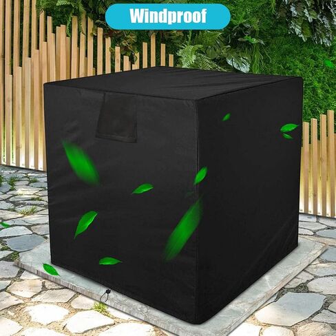 Dolity Central Air Conditioner Cover, Durable Waterproof Breathable, Central AC Unit Covers for Outdoor Protection - 30x30x32inch in Saudi Arabia