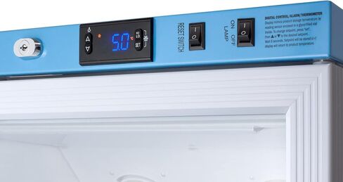 Summit Appliance ARG8PV Pharma-Vac Performance Series 8 Cu.Ft. Upright Commercial Vaccine All-refrigerator with Glass Door, Automatic Defrost, Digital Thermostast and White Cabinet in Kuwait