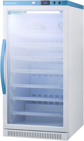 Summit Appliance ARG8PV Pharma-Vac Performance Series 8 Cu.Ft. Upright Commercial Vaccine All-refrigerator with Glass Door, Automatic Defrost, Digital Thermostast and White Cabinet in Kuwait