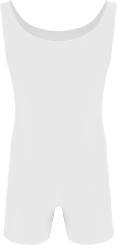 XUNZOO Men's One Piece Stretchy Bodywear Sleeveless Tank Vest Leotard Workout Biketard Bodysuit in Saudi Arabia