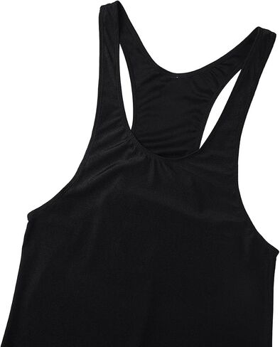 XUNZOO Men's One Piece Stretchy Bodywear Sleeveless Tank Vest Leotard Workout Biketard Bodysuit in Saudi Arabia