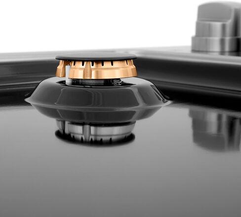 ZLINE 30 in. Dropin Cooktop with 4 Gas Brass Burners and Black Porcelain Top (RC-BR-30-PBT) in Saudi Arabia