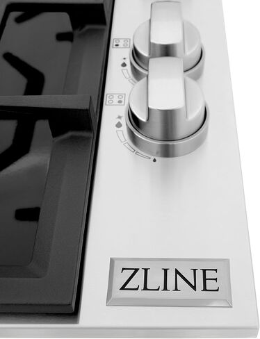 ZLINE 30 in. Dropin Cooktop with 4 Gas Brass Burners and Black Porcelain Top (RC-BR-30-PBT) in Saudi Arabia