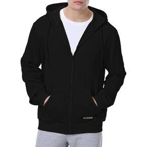 ALAVIKING Mens Zip up Hoodie Antistatic Fabric Hooded Sweatshirt with Pockets Athletic Fleece Hoodies for Men Size S-3XL