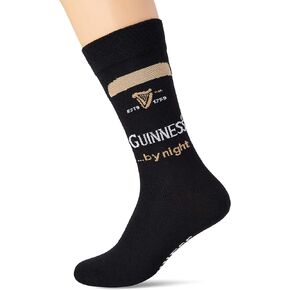 Black And Beige "By Night" Guinness Socks,Black,One Size in Kuwait