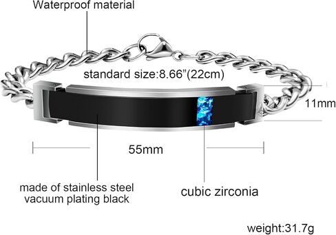 Icamer Couples Bracelets with Elegant Design - Personalized Stainless Steel Bracelet - Custom Engraving for Men and Women - Relationship Matching Couple Jewelry Gift For Her and Him in Saudi Arabia