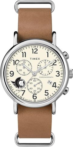 Men's NHL Weekender Chrono 40mm Quartz Leather Strap in Kuwait