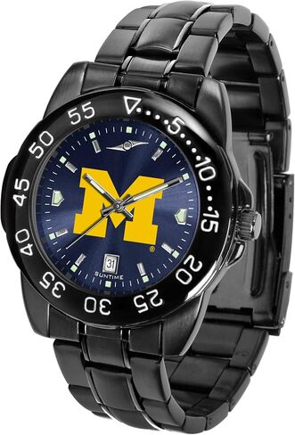 Sun Time Men's Fantom Sport Collegiate Team Watch Black with Shiny Anochrome Dial in Kuwait