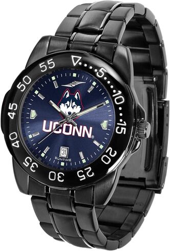 Sun Time Men's Fantom Sport Collegiate Team Watch Black with Shiny Anochrome Dial in Kuwait