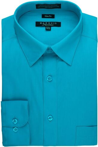 Marquis Slim Fit Dress Shirt - Carribean Blue,X-Large 17-17.5 Neck 34/35 Sleeve in Saudi Arabia