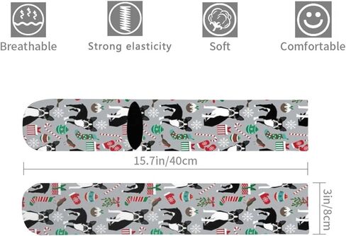 AOTOSE بوسطن تيرير عيد الميلاد لطيف عيد الميلاد عطلة الكلاب تصميم لطيف عيد الميلاد الكلاب الرجال الجوارب الكاحل وسادة الجري الجوارب القطنية طاقم الجوارب, أسود, One Size in Kuwait