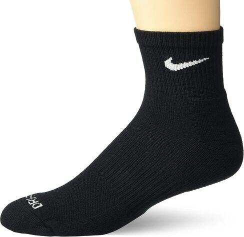 Nike Unisex Everyday Plus Cushion Ankle Training Socks (3 Pair), Black, Medium in Saudi Arabia