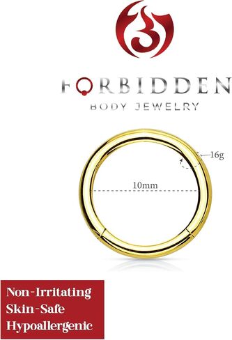 14G-16G Surgical Steel Seamless Segment Body Piercing Hoop (Sold Individually) in Saudi Arabia